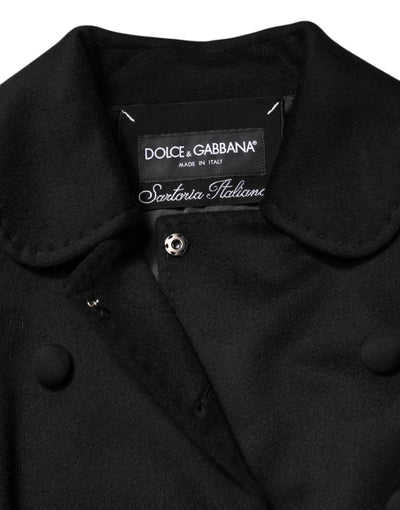 Dolce & Gabbana Schwarze Sartoria Italiano Blazer Jacke aus Wolle