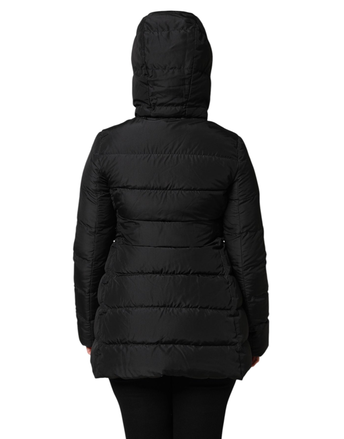 Dolce & Gabbana Schwarze Kapuzenpulli-Zip-Wendejacke