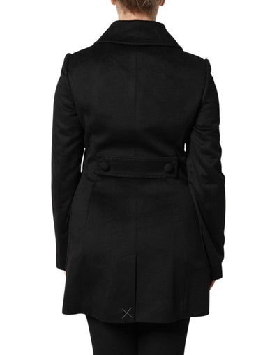 Dolce & Gabbana Schwarze Sartoria Italiano Blazer Jacke aus Wolle