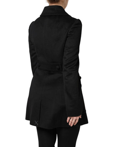 Dolce & Gabbana Schwarze Sartoria Italiano Blazer Jacke aus Wolle