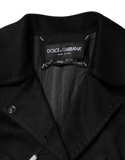 Dolce & Gabbana Schwarze Sartoria Italiano Blazer Jacke aus Wolle
