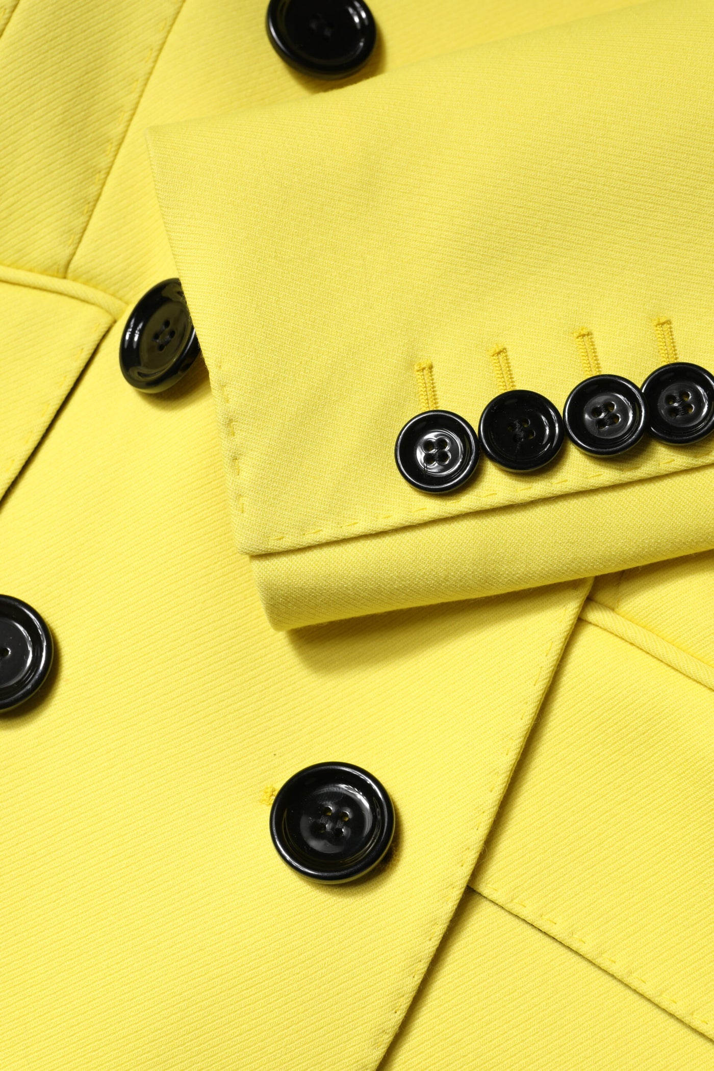 Dolce & Gabbana Gelber doppelreihiger Trenchcoat Jacke