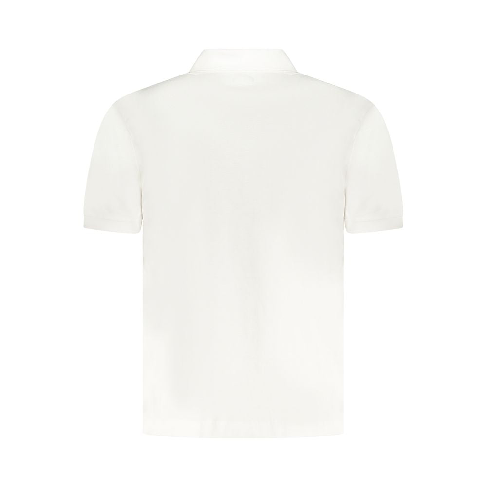Guess Jeans Weißes Baumwoll-Poloshirt für Männer