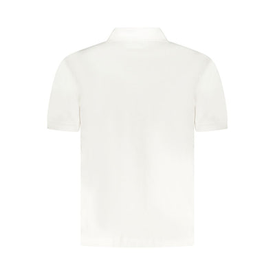 Guess Jeans Weißes Baumwoll-Poloshirt für Männer