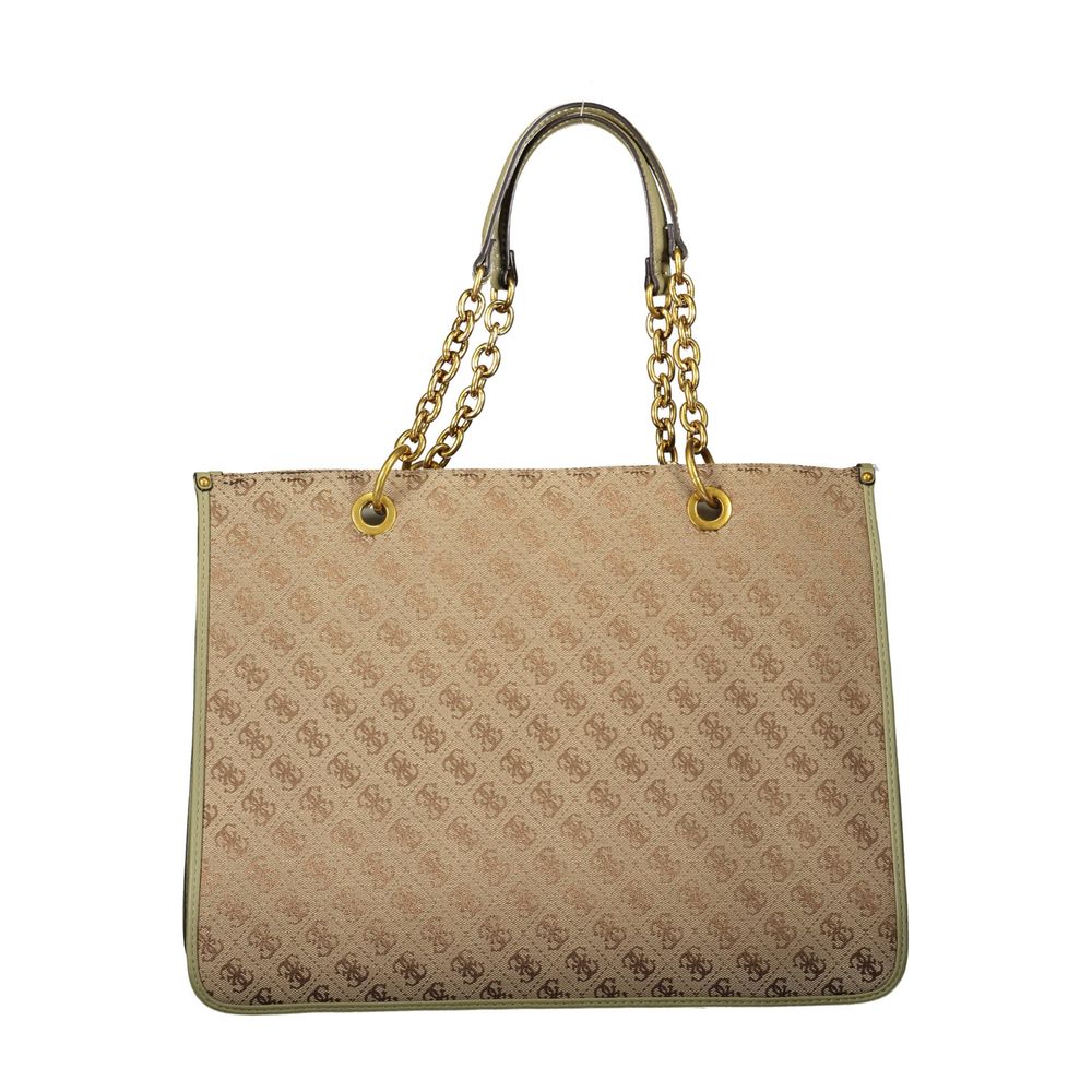 Guess Jeans Grün Polyester Frauen Handtasche