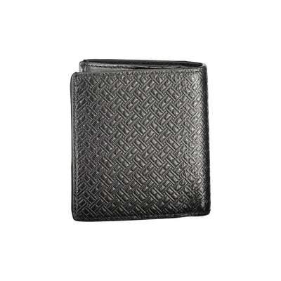 Tommy Hilfiger Schwarzes Leder Herren Portemonnaie