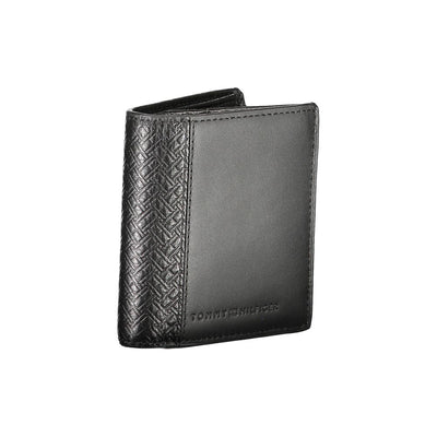 Tommy Hilfiger Schwarzes Leder Herren Portemonnaie