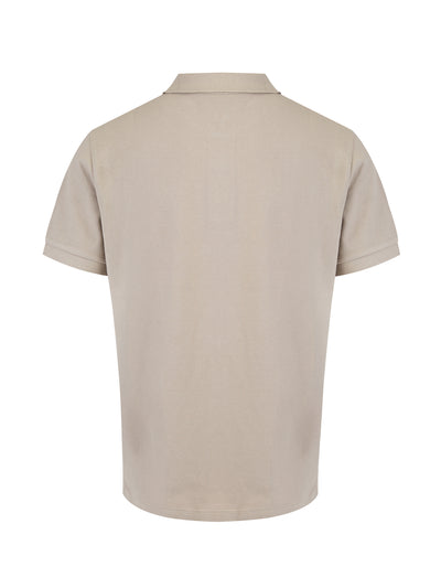 Burberry Polohemd mit Kragen aus Baumwolle in hellem Stein