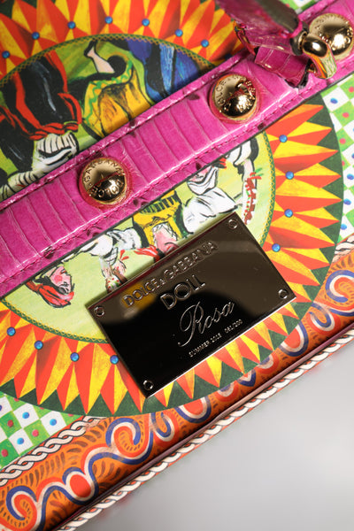 Dolce & Gabbana Rosa Kleid Keramik Porzellan Mode Leder Sizilien Puppen