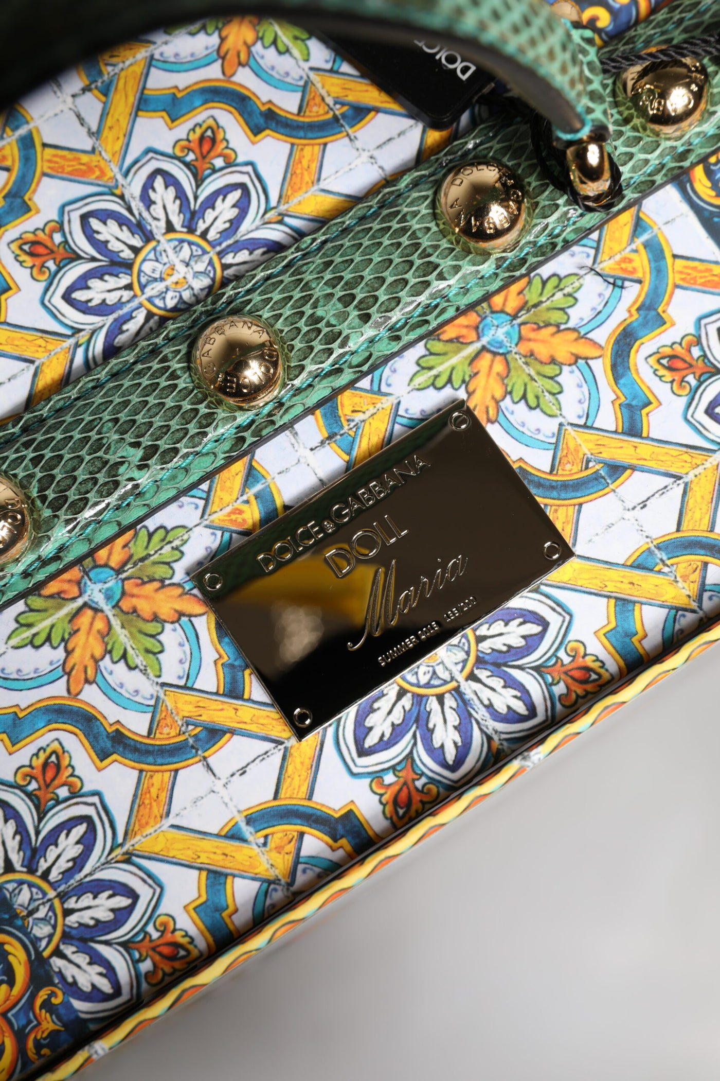 Dolce & Gabbana Schwarzes Kleid Keramik Porzellan Mode Leder Sizilien Puppen