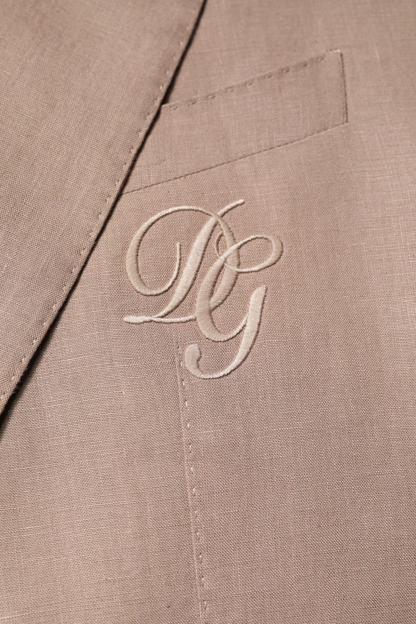 Dolce & Gabbana Beige TAORMINA Einreihiger Mantel Blazer