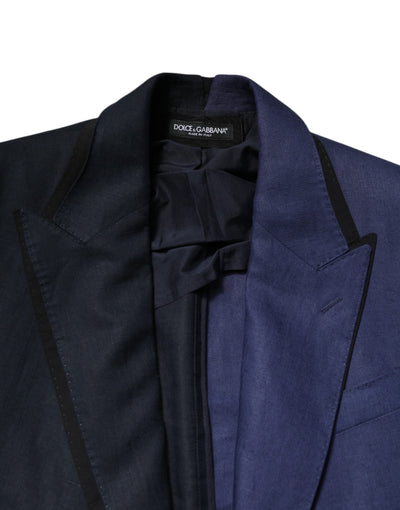 Dolce & Gabbana Marineblauer doppelreihiger Anzugmantel Blazer