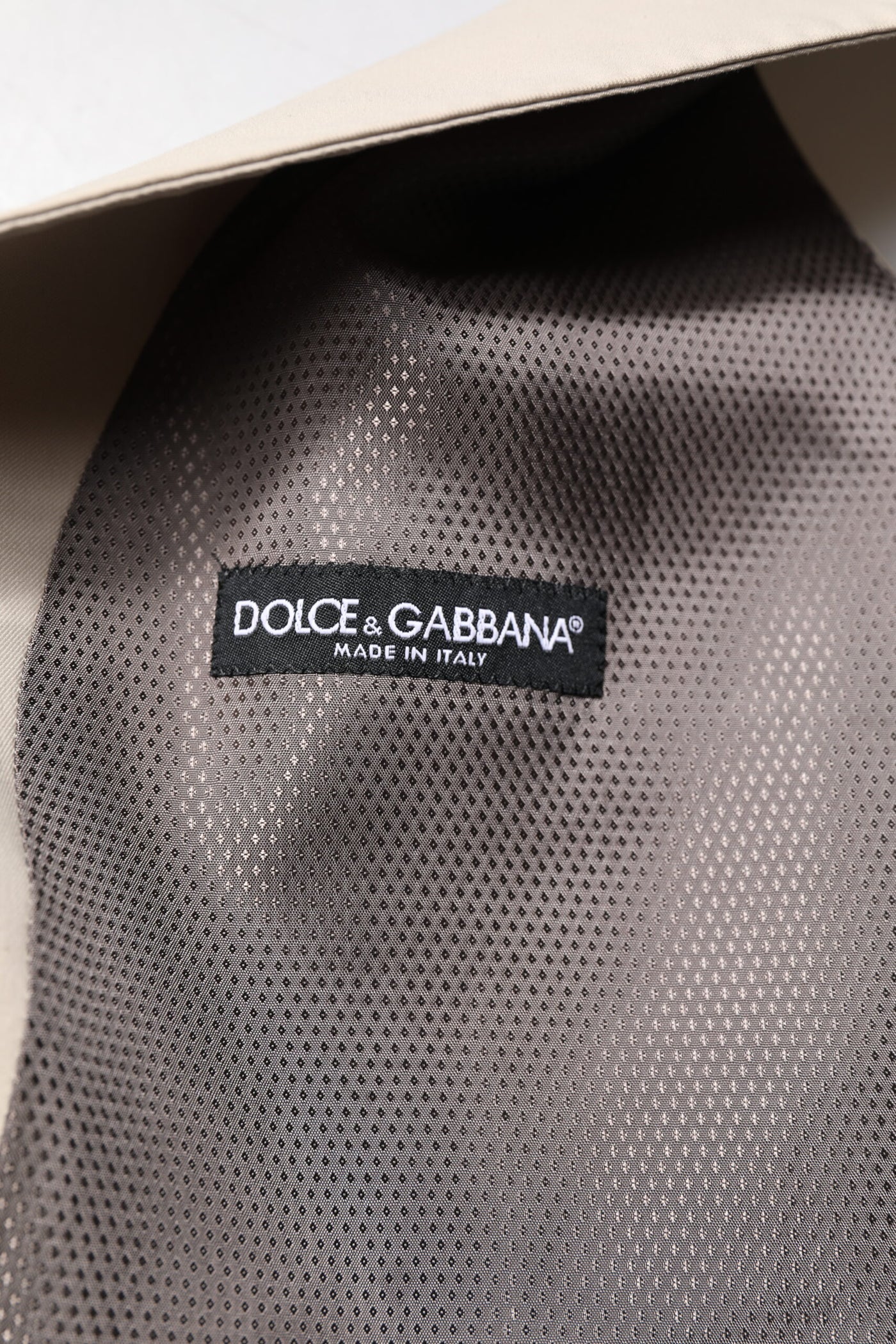 Dolce & Gabbana Beige Grau Kleid Männer Formelle Weste Weste