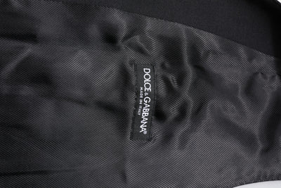 Dolce & Gabbana Schwarze Wollweste Kleid Formelle Weste