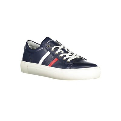 Tommy Hilfiger Blaue Leder Herren Sneaker