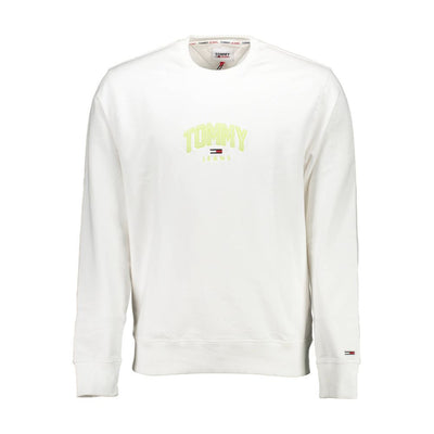 Tommy Hilfiger Weißes Unisex-Sweatshirt aus Baumwolle