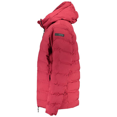 U.S. POLO ASSN. Rote Polyamid Herren Jacke