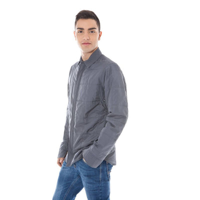 Calvin Klein Graue Polyester Männer Jacke