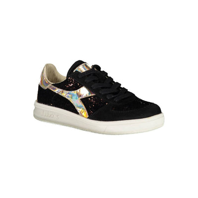 Diadora Schwarzes Leder Damen Sneaker