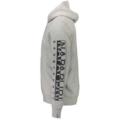 Napapijri Grauer Baumwollpullover für Männer