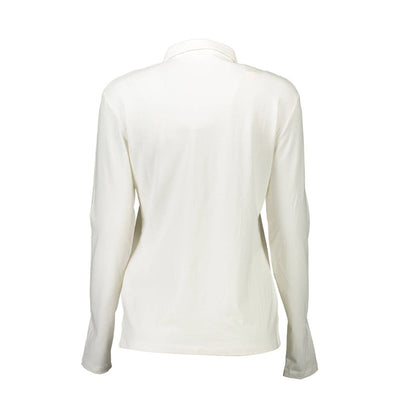 U.S. POLO ASSN. Weißes Baumwoll-Poloshirt für Frauen