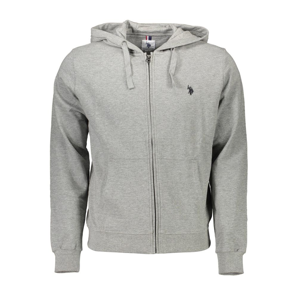 U.S. POLO ASSN. Grauer Baumwollpullover für Männer