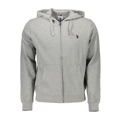 U.S. POLO ASSN. Grauer Baumwollpullover für Männer