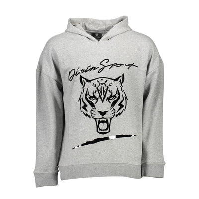 Plein Sport Grauer Baumwollpullover für Männer