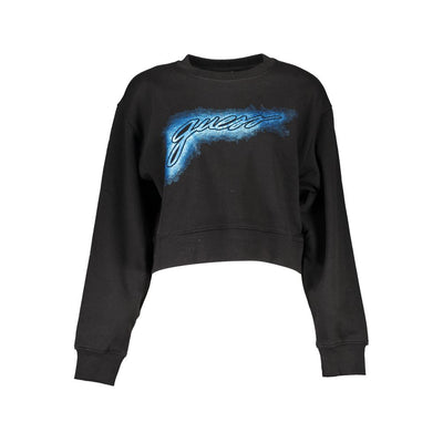 Guess Jeans Schwarzer Baumwollpullover für Frauen