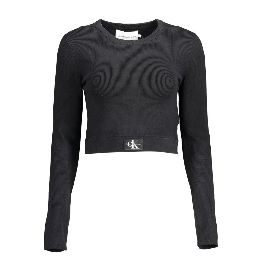 Calvin Klein Schwarzer Lyocell-Pullover für Frauen