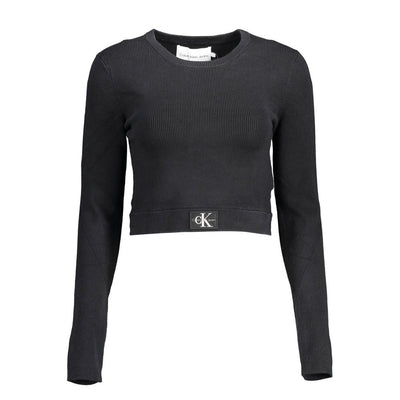 Calvin Klein Schwarzer Lyocell-Pullover für Frauen