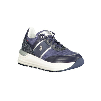 U.S. POLO ASSN. Blaue Polyester Damen Sneaker
