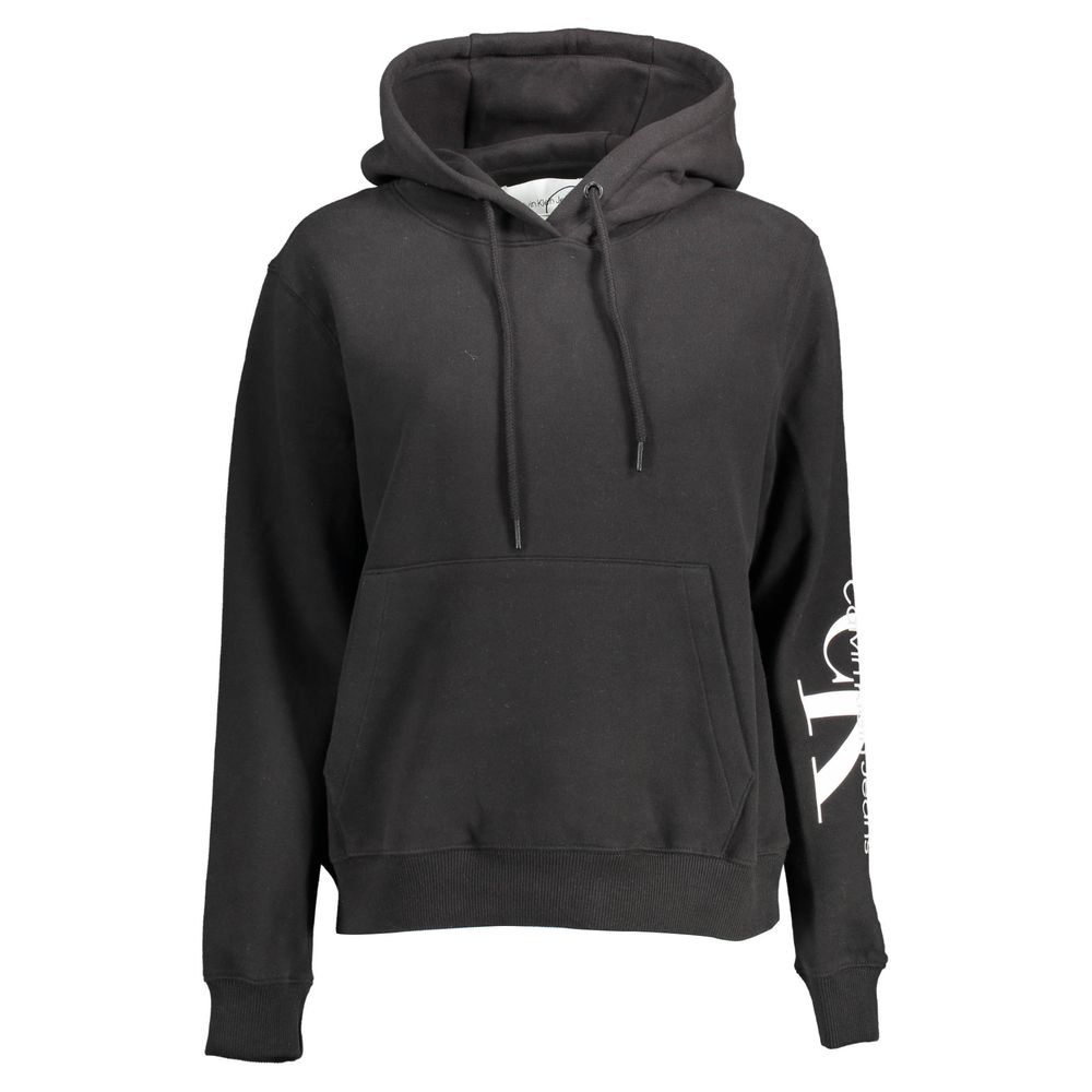 Calvin Klein Schwarzes Baumwoll-Sweatshirt für Frauen