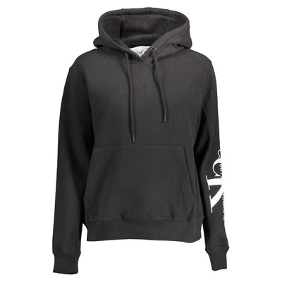 Calvin Klein Schwarzes Baumwoll-Sweatshirt für Frauen