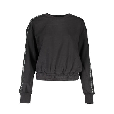 Calvin Klein Schwarzer Baumwollpullover für Frauen