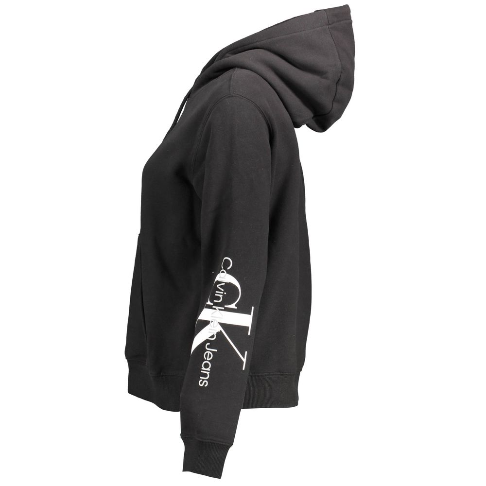Calvin Klein Schwarzes Baumwoll-Sweatshirt für Frauen