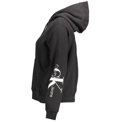 Calvin Klein Schwarzes Baumwoll-Sweatshirt für Frauen