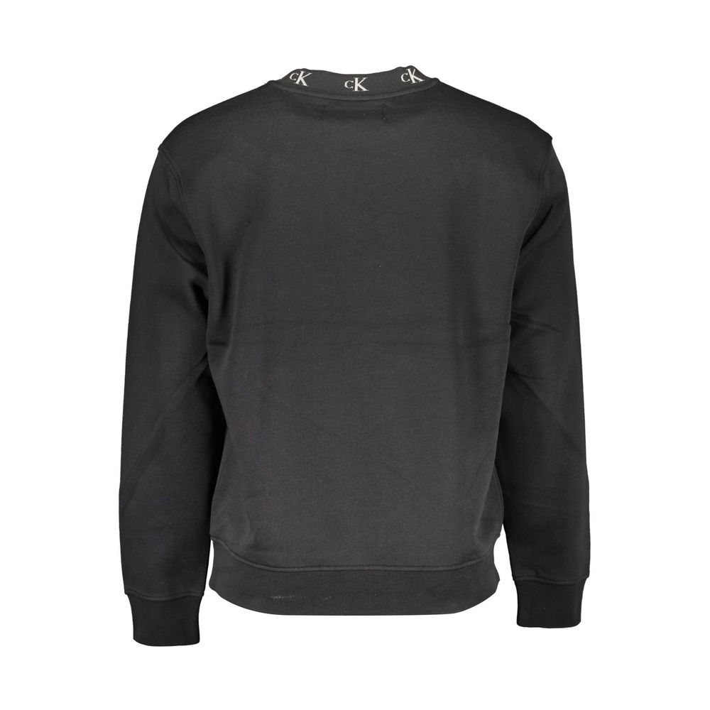 Calvin Klein Schwarzer Baumwollpullover für Männer