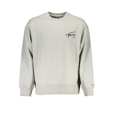 Tommy Hilfiger Grauer Baumwollpullover für Männer