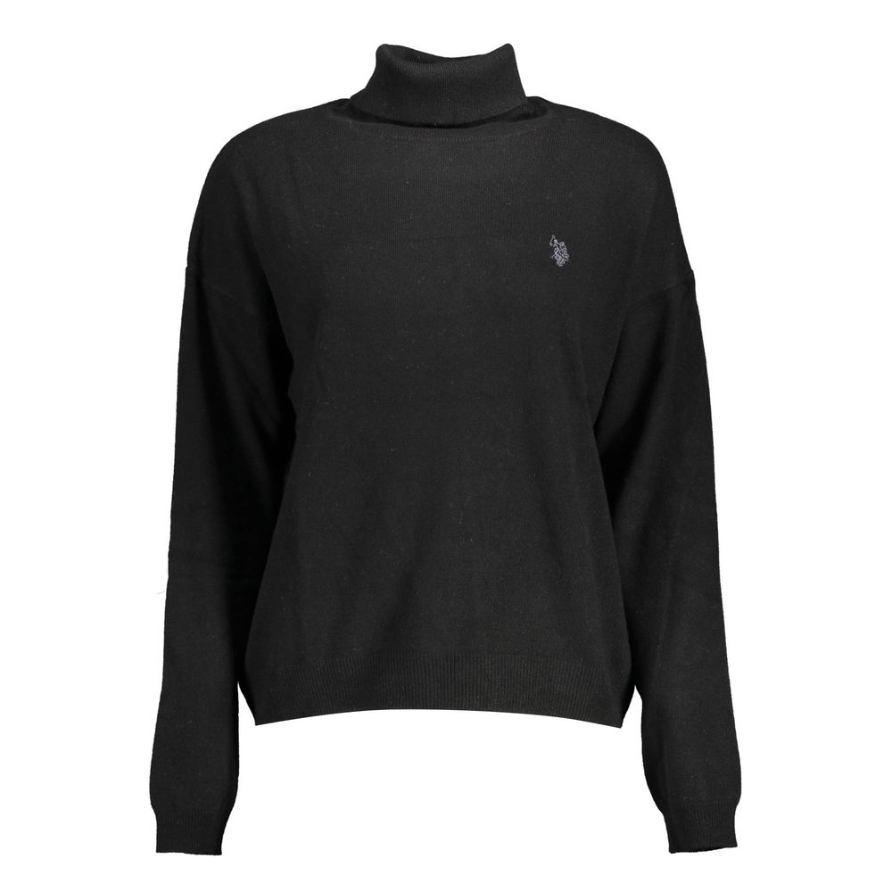 U.S. POLO ASSN. Schwarzer Pullover aus Wolle für Frauen