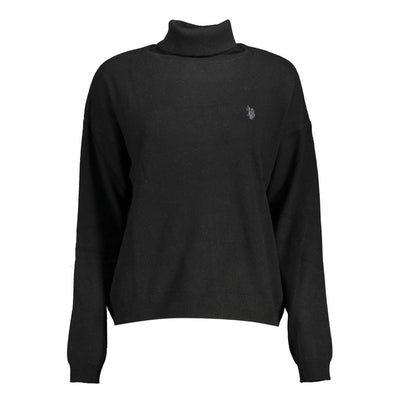 U.S. POLO ASSN. Schwarzer Pullover aus Wolle für Frauen