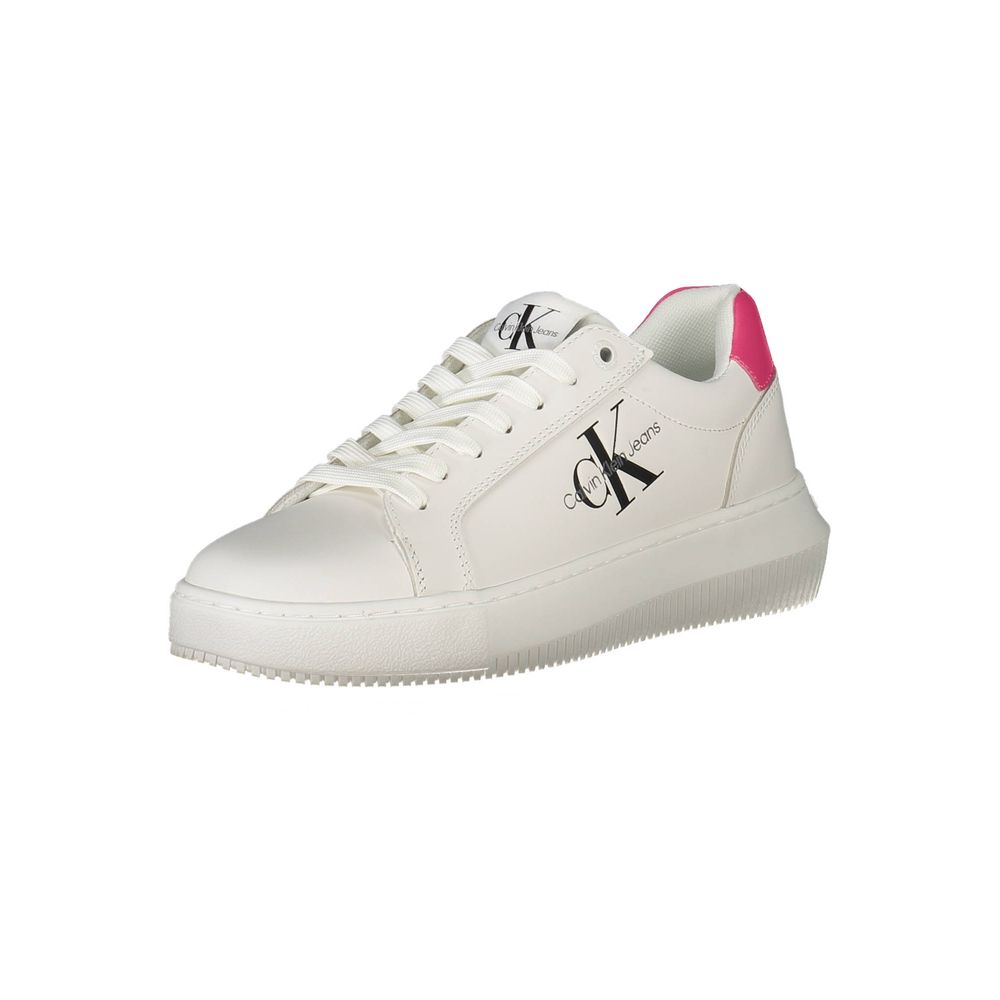 Calvin Klein Weißes Leder Damen Sneaker