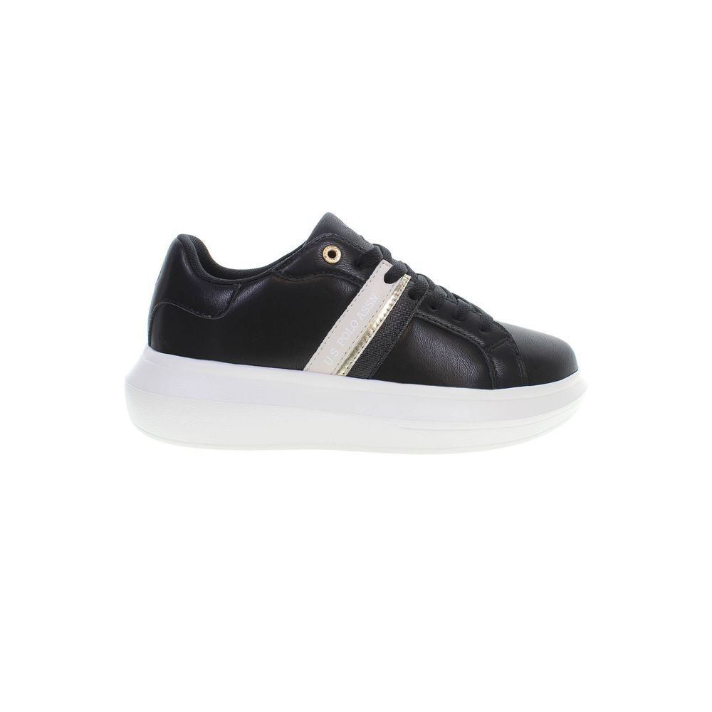 U.S. POLO ASSN. Schwarzer Polyester Damen Sneaker