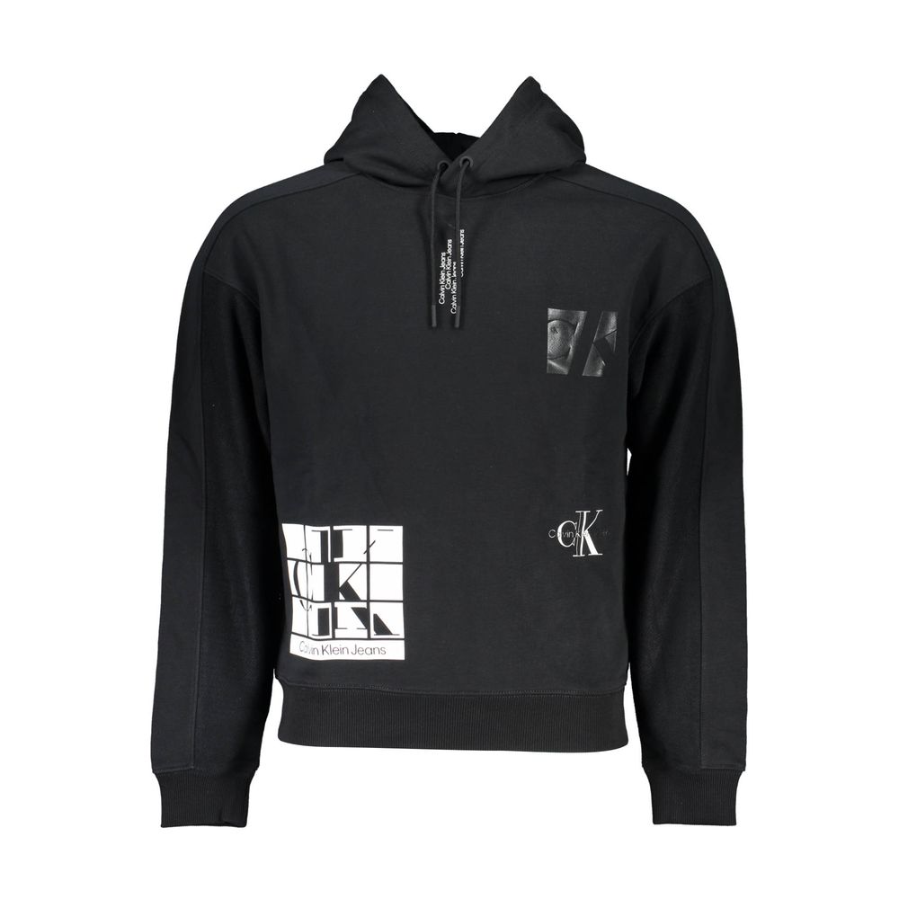 Calvin Klein Schwarzer Baumwollpullover für Männer