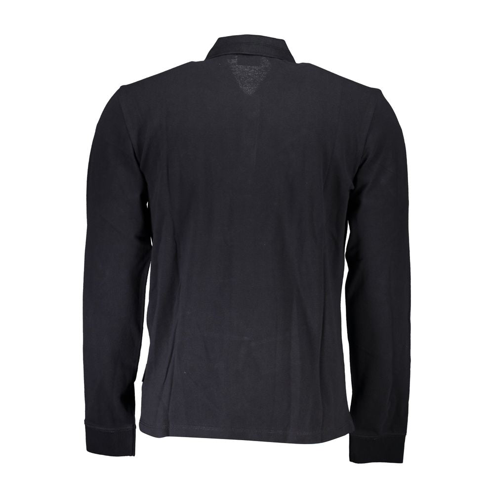Napapijri Schwarzes Baumwoll-Poloshirt für Männer
