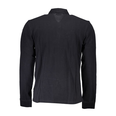 Napapijri Schwarzes Baumwoll-Poloshirt für Männer