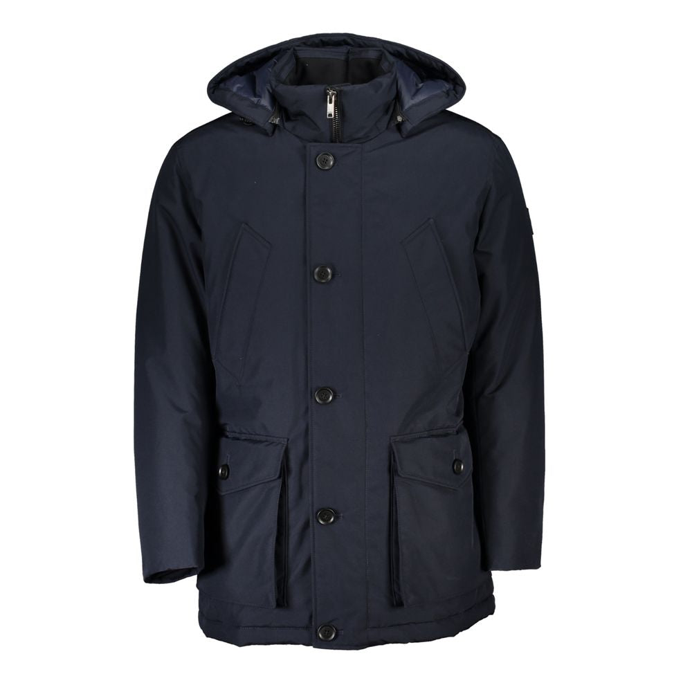 Hugo Boss Blaue Polyamid Herren Jacke
