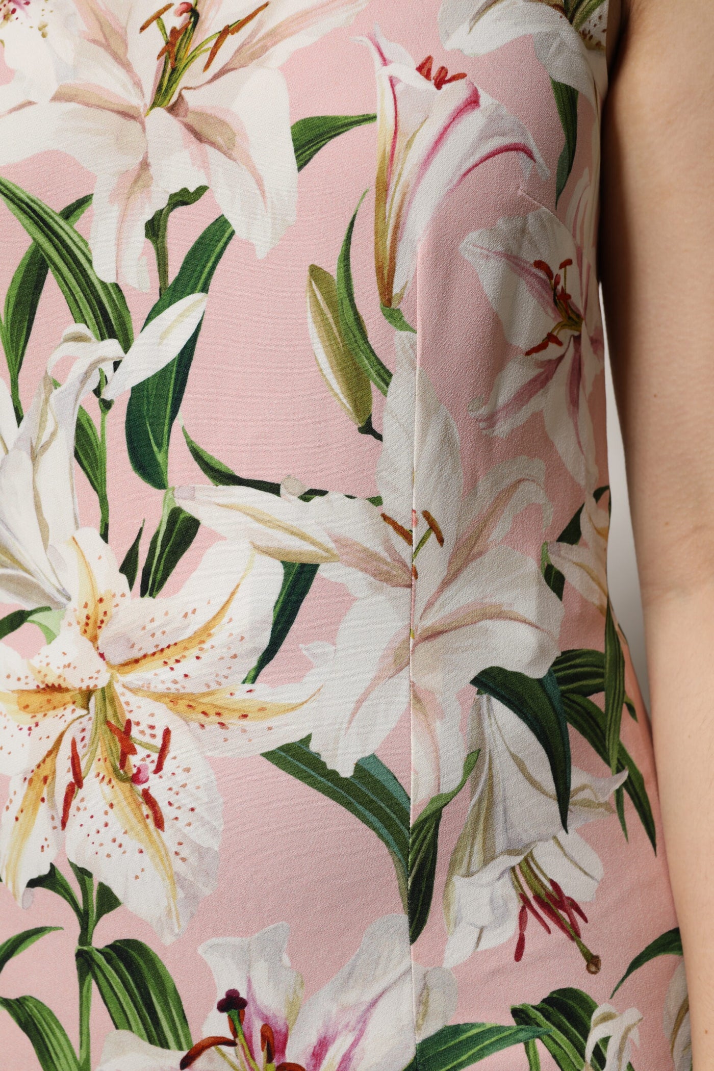 Dolce & Gabbana Mehrfarbiges Tank-Top mit Blumendruck und Rundhalsausschnitt