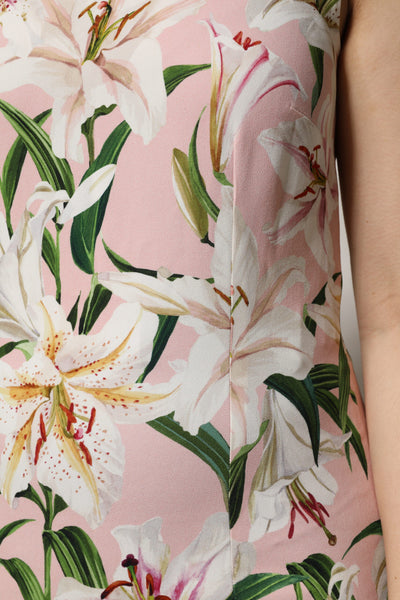 Dolce & Gabbana Mehrfarbiges Tank-Top mit Blumendruck und Rundhalsausschnitt