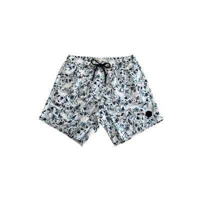 Trussardi Beachwear Weiße Polyester Herren Badeshorts